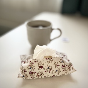 Virágmintás Zsebkendő Tartó - 100% pamut - táska & tok - pénztárca & más tok - zsebkendőtartó tok - Meska.hu