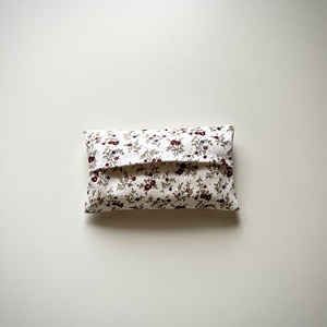 Virágmintás Zsebkendő Tartó - 100% pamut - táska & tok - pénztárca & más tok - zsebkendőtartó tok - Meska.hu