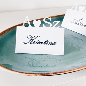 Kezdőbetűs ültető kártya - Meska.hu