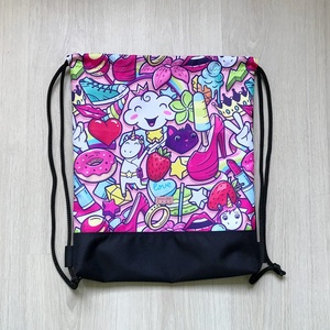  Szuper Cuki Pink Vízálló Hátizsák - táska & tok - hátizsák - tornazsák, gymbag - Meska.hu
