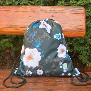 Vadrózsa Virágos Gym Bag Hátizsák Vízálló - Meska.hu