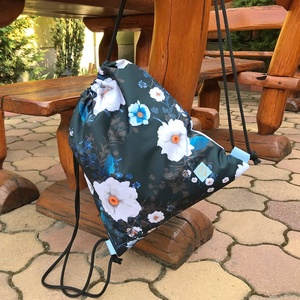 Vadrózsa Virágos Gym Bag Hátizsák Vízálló - táska & tok - hátizsák - tornazsák, gymbag - Meska.hu