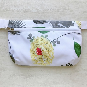 Sárga Virágos Pálmaleveles Vízálló Övtáska - táska & tok - övtáska - Meska.hu