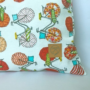 Színes Bicikli Mintás Dekortextil Szatyor - táska & tok - bevásárlás & shopper táska - shopper, textiltáska, szatyor - Meska.hu