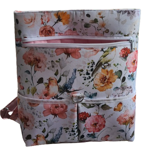 Mintás gyöngyvászon hátizsák - táska & tok - hátizsák - hátizsák - Meska.hu