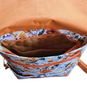 Mintás gyöngyvászon hátizsák - táska & tok - hátizsák - hátizsák - Meska.hu