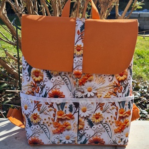 Mintás gyöngyvászon hátizsák - táska & tok - hátizsák - hátizsák - Meska.hu