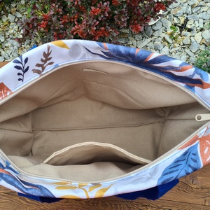 Nyári vászontáska - táska & tok - bevásárlás & shopper táska - shopper, textiltáska, szatyor - Meska.hu