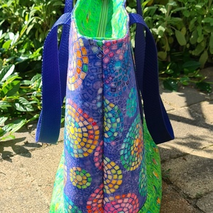 Nyári vászontáska - táska & tok - bevásárlás & shopper táska - shopper, textiltáska, szatyor - Meska.hu