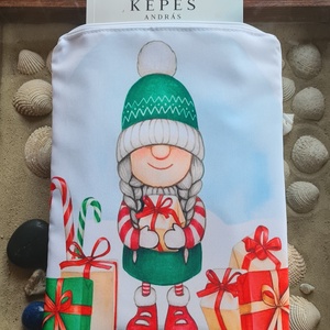 Karácsonyi cipzáras könyvtok, Könyv & Zene, Könyvtok, Varrás, MESKA