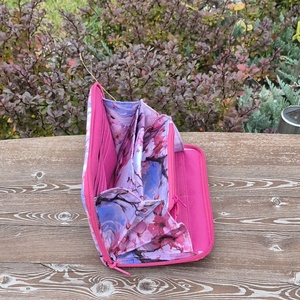 Cseresznyevirágzás - nagyméretű cipzáros pénztárca - táska & tok - pénztárca & más tok - pénztárca - női pénztárca - Meska.hu