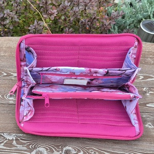 Cseresznyevirágzás - nagyméretű cipzáros pénztárca - táska & tok - pénztárca & más tok - pénztárca - női pénztárca - Meska.hu