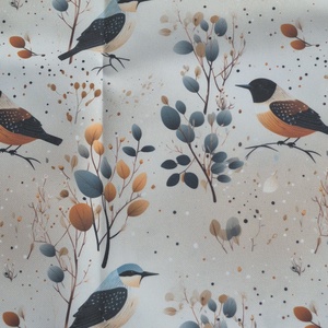 Madarak - vízhatlan gyöngyvászon, Kellékek & szerszámok, Méteráru, Vászon, Gyöngyvászon, , MESKA