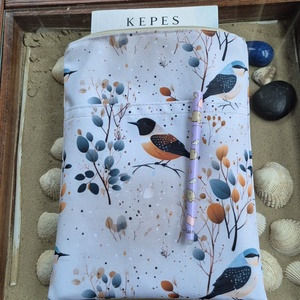 Cipzáras könyvtok gyöngyvászonból, Könyv & Zene, Könyvtok, Varrás, MESKA