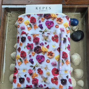 Cipzáras könyvtok gyöngyvászonból, Könyv & Zene, Könyvtok, Varrás, MESKA