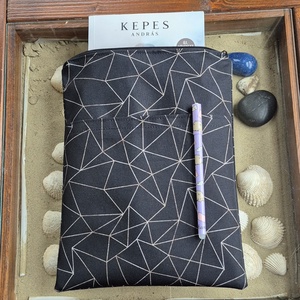 Cipzáras könyvtok gyöngyvászonból - Meska.hu