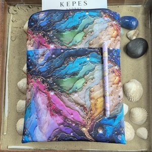 Cipzáras könyvtok gyöngyvászonból, Könyv & Zene, Könyvtok, Varrás, MESKA