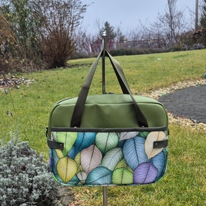 Zöld levelek - női válltáska, Táska & Tok, Kézitáska & válltáska, Válltáska, Varrás, MESKA