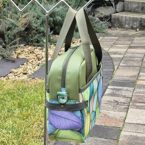 Zöld levelek - női válltáska - táska & tok - kézitáska & válltáska - válltáska - Meska.hu