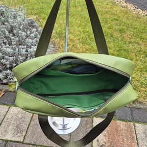 Zöld levelek - női válltáska - táska & tok - kézitáska & válltáska - válltáska - Meska.hu