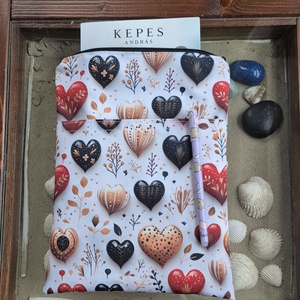 Cipzáras könyvtok gyöngyvászonból, Könyv & Zene, Könyvtok, Varrás, MESKA