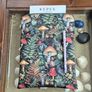 Cipzáras könyvtok gyöngyvászonból - Meska.hu