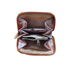 Rókás barna cipzáros pénztárca - táska & tok - pénztárca & más tok - pénztárca - gyerek pénztárca - Meska.hu