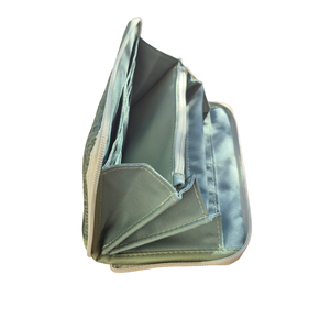 Zsálya - dombornyomott nagyméretű cipzáros pénztárca - táska & tok - pénztárca & más tok - pénztárca - női pénztárca - Meska.hu