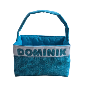 Egyedi, neves textil kosár fiúknak - Meska.hu