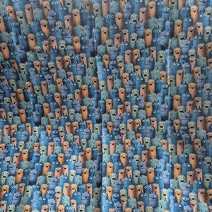 Szörnyecskék  - vízhatlan gyöngyvászon, Kellékek & szerszámok, Méteráru, Vászon, Gyöngyvászon, , MESKA