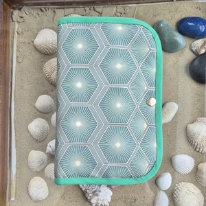 Zöld arany elegancia - ékszertartó utazós neszeszer - Meska.hu