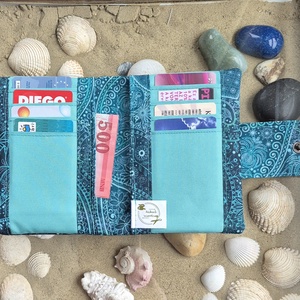 Türkiz álom -  női pénztárca - táska & tok - pénztárca & más tok - pénztárca - női pénztárca - Meska.hu