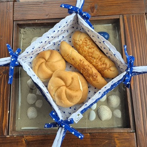 Pékáru tartó kínáló kosárka, Otthon & Életmód, Tárolás & Rendszerezés, Tárolókosár, Varrás, MESKA