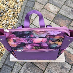 Purple bloom - női hátizsák - táska & tok - hátizsák - hátizsák - Meska.hu