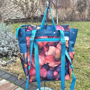 Peachy blue - női hátizsák - táska & tok - hátizsák - hátizsák - Meska.hu