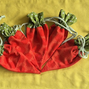 Húsvéti treat bag - répa formájú közepes nasitartó, Ünnepi díszek, dekorációk, Húsvéti díszek és dekorációk, Húsvéti ajándékátadó, Varrás, MESKA