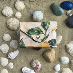 Citromok - kisméretű női pénztárca gyöngyvászonból, Táska & Tok, Pénztárca & Más tok, Pénztárca, Női pénztárca, Varrás, MESKA