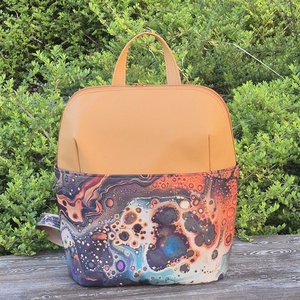 Inky őzbarna női hátizsák - Meska.hu