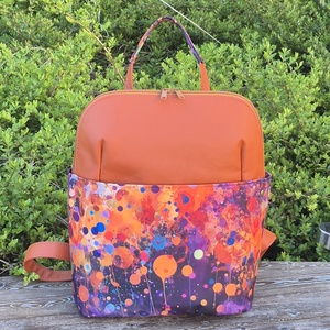 Inky téglavörös női hátizsák - Meska.hu