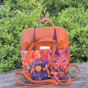 Inky téglavörös női hátizsák - táska & tok - hátizsák - hátizsák - Meska.hu