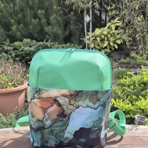 Inky - türkizzöld női hátizsák - Meska.hu