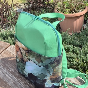 Inky - türkizzöld női hátizsák - táska & tok - hátizsák - hátizsák - Meska.hu