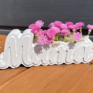 Mama feliratos mini dísz, Otthon & Életmód, Vallás, Temetkezési tárgy, Gipszöntés, MESKA