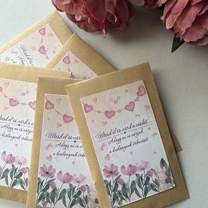 Virágmag tasak, köszönőajándék - Meska.hu