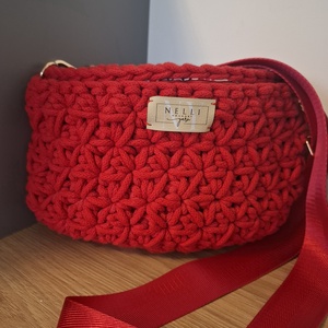 Horgolt jázmin mintás övtáska/crossbody - táska & tok - kézitáska & válltáska - vállon átvethető táska - Meska.hu