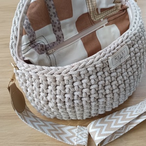 Tatu horgolt crossbody - táska & tok - kézitáska & válltáska - vállon átvethető táska - Meska.hu