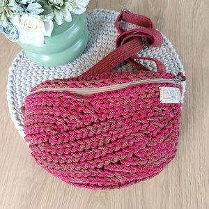Kalács limitált fonalas horgolt övtáska/crossbody - táska & tok - kézitáska & válltáska - vállon átvethető táska - Meska.hu