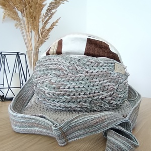 Kalács limitált fonalas horgolt övtáska/crossbody, Táska & Tok, Kézitáska & válltáska, Vállon átvethető táska, Horgolás, MESKA