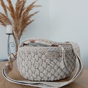 Alpesi mintás övtáska/crossbody - táska & tok - kézitáska & válltáska - vállon átvethető táska - Meska.hu