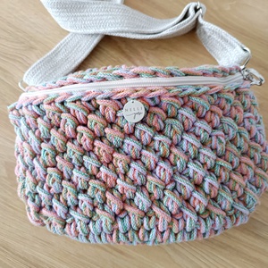 Alpesi mintás limitált fonalas övtáska/crossbody - táska & tok - kézitáska & válltáska - vállon átvethető táska - Meska.hu